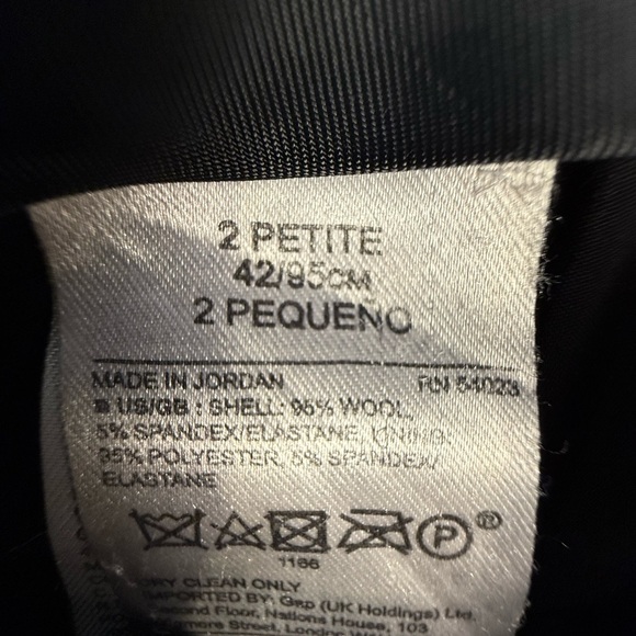 Banana Republic Wool Blend Pants Black Size 2P Petite - Picture 7 of 10